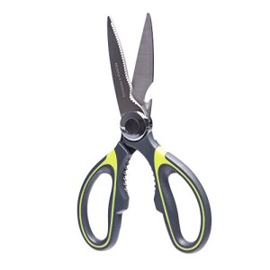 Latest Heavy Duty Kitchen Shears - Lifetime Guarantee - Rated #1 Best Multi-Purpose Utility Scissors for Chicken, Poultry, Fish, Meat, Vegetables, Herbs, and BBQ's - As Sharp As Any Knife