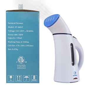 Portable Fabric Steam Cleaner Mini Travel Garment Steamer with Zipper Waterproof Travel Pouch