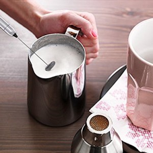 Bru Joy Gen 3 Milk Frother Hand Held Battery Operated Electric Foam Maker for Coffee Latte Cappuccino Hot Chocolate Aerolatte - 2 X AAA Batteries Not Included