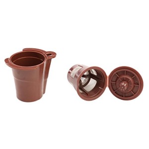 UPGRADED #SK001 KZ-Cup/K2V-Cup For Keurig VUE Brewers by Zaker, Brown
