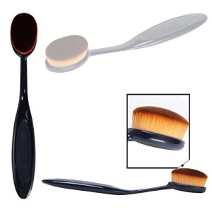 Makeup Brush, Oval Cosmetic Cream Powder Blush Makeup Tool, Glove MakeUp Washing Cleaning Brush Scrubber Board and Light Green Mini Size Makeup Sponge Puff - A MONEY SAVING SET By SySrion®