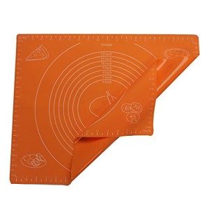 Extra Large Silicone Baking Mat for Pastry Rolling with Measurements(40×50cm),Chef Special,Non Stick,Non Slip,Pizza,Breads,Lasagna,and other Recipes & Desserts